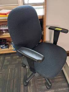 lot 241 image: (2) Office Chairs, Framed White Board, Under Desk Cart