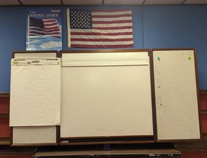 lot 160 image: Large White Board with Projector Screen