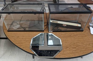 lot 168 image: Set of (2) Fish Tanks, & Octanol Mirror