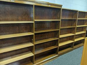 lot 151 image: Set of (3) Large Bookshelves