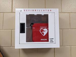 lot 12 image: Philips Heart Start AED Automated External Defibrillator