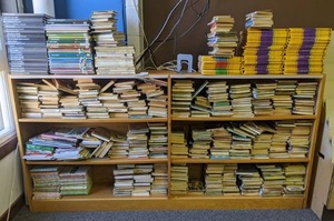 lot 139 image: Large Bookshelf & Large Lot of Books (Lot 14)