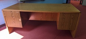 lot 126 image: Large Solid Wood Desk