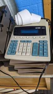 lot 249 image: Victor 12-Digit Calculator, Pocket Folders, Desk Trays