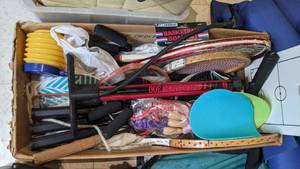 lot 203 image: Lot of Sporting Goods, Baseball Gear, Yoga Mats & More