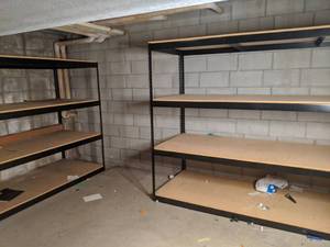 lot 317 image: Set of (2) Large Industrial Style Shelves