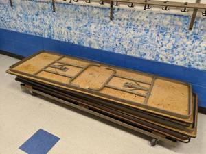 lot 301 image: Cart & (4) Large Folding Tables (22)
