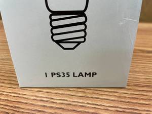lot 15 image: Set of (12) Philips PS35 300W 120V130V Clear Light Bulbs