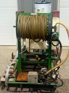 lot 5-B image: Lesco Sprayer Tank With Power Reel System