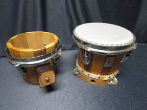 lot 128 image: Bongos, Tambourine