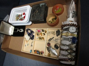 lot 135 image: Costume Jewelry, Watches