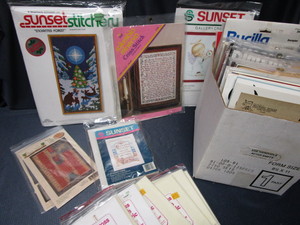 lot 144 image: Cross-stitch Kits & Patterns