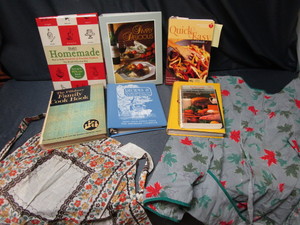 lot 176 image: Cook Books, Aprons