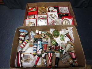 lot 185 image: Lighthouse Ornaments