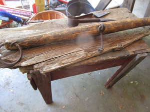 lot 311 image: Primitive Bench, Evener