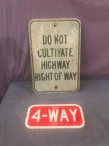 lot 138 image: Decommissioned Road Sign