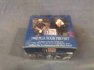 lot 149 image: 1992 PGA Tour pro Set Golf Cards Factory Sealed Box