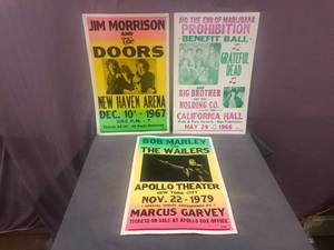 lot 156 image: Reproduction Vintage Concert Posters
