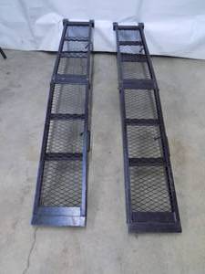 lot 9 image: ATV Plank Steel Center Fold Ramps