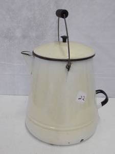 lot 22 image: White Porcelain Coffee Pot