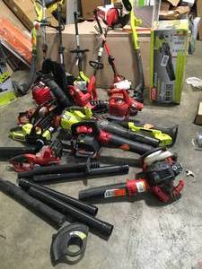 Lot of assorted Outdoor Tools used various Brands, Models, and conditions see pictures