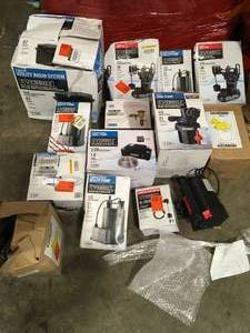 Lot of assorted Everbuilt Pumps see pictures