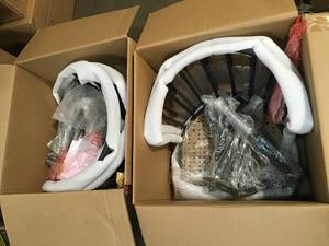 Lot of 2 cases - Leisure Made Maria Chairs 2 per box see pictures