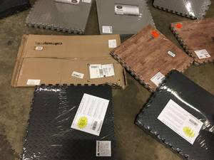 Lot of assorted Gym Floor and other  Tiles see pictures