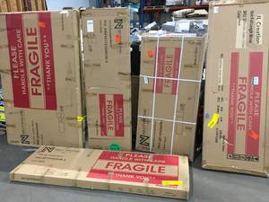 Pallet of assorted Mirros  Various Brands , styles and models customer Returns open boxes and more
