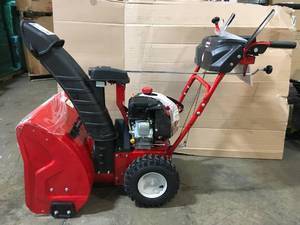 Storm 24 in. 208 cc Two- Stage Gas Snow Blower with Electric Start Self Propelled by Troy-Bilt open box in working conditions