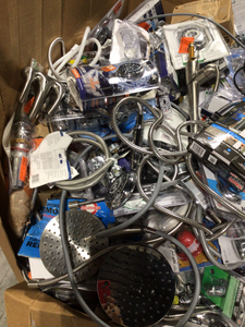 Huge Lot of Mixed and Assorted Bathroom Plumbing and Misc Various Sizes Models and Conditions See Pictures