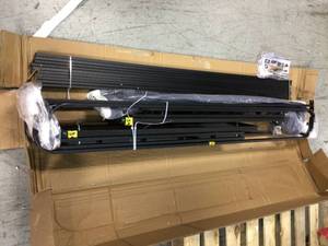 58 in. Grey Wash Barn Door Fireplace TV Stand by Walker Edison Furniture Company Customer Returns See Pictures