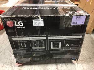 18,000 BTU Dual Inverter Smart Window Air Conditioner with Wi-Fi Enabled and Remote in White by LG Electronics Customer Returns See Pictures