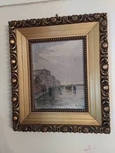 Oil Painting Of City Street