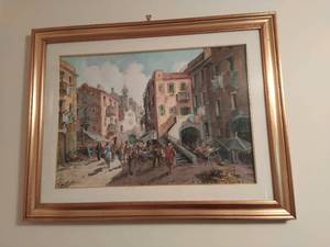 City Life Oil Painting