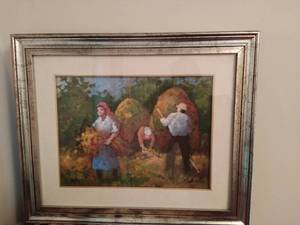 Small Oil Painting by Mastrovito