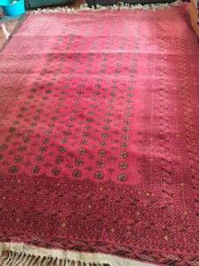 Vintage Hand Woven Area Rug from Afghanistan