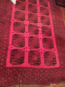 Vintage Hand Woven Area Rug from Afghanistan