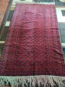Vintage Hand Woven Rug from Afghanistan