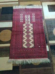 Vintage Hand Woven Rug from Afghanistan
