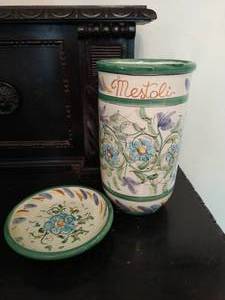 Two Pieces of Hand Painted Italian Ceramics