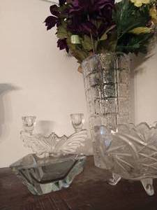 Collection of Glass or Crystal Dcor