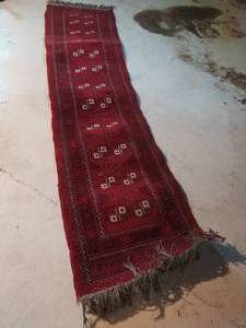 Vintage Hand Woven Runner Rug from Afghanistan