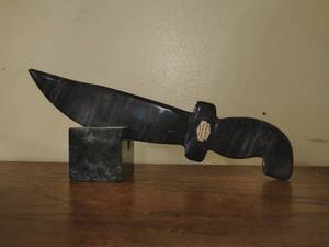 Onyx Knife and Stand