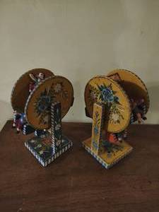 Two Hand Painted Ferris Wheels