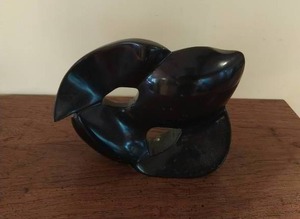 Onyx Beta Fish Figurine