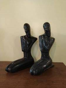 Pair of Onyx Figurines
