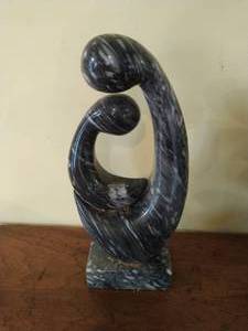 Onyx Mother and Child Sculpture