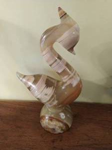Onyx Duck Sculpture