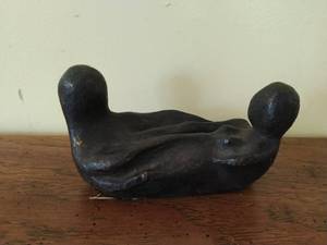 Geles Cabrera Bronze Dual Figure Sculpture